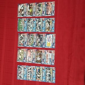 Tennessee Titans Football Perferated Card Strips Lot of 5. No Duplicates